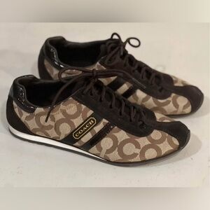 Coach Women's Brown Signature Sneakers